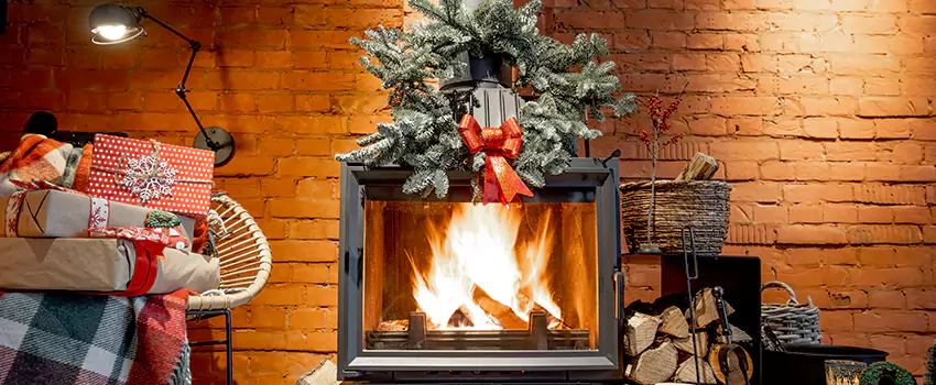 Travis Industries Linear Gas Fireplace Installation in Freeport, Illinois