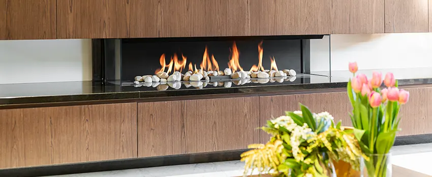 Double-height Fireplace Design Refurbishment in Freeport, Illinois